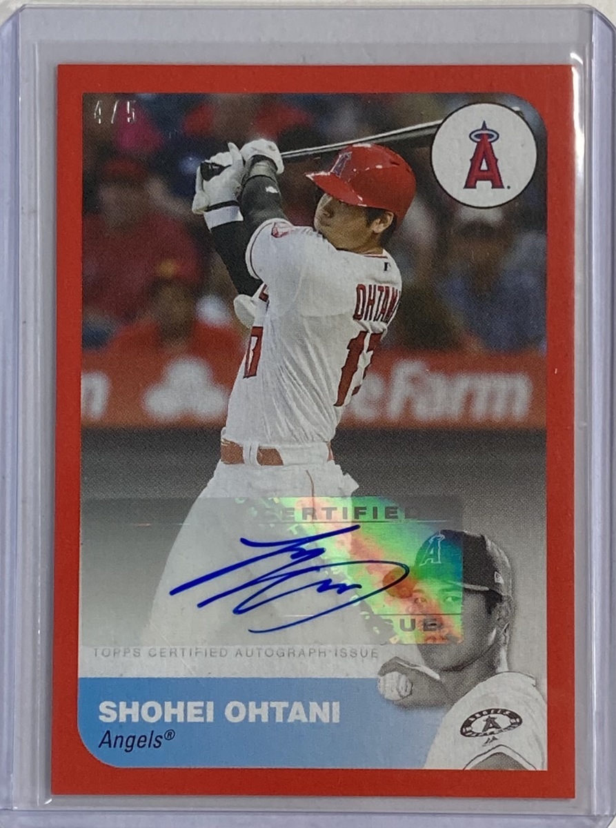 大谷翔平簽名球卡 2019 Topps On-Demand Reflection Auto Red